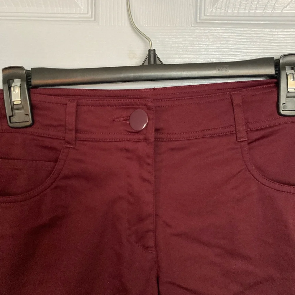 H & M women’s slim leg, red pants size 10 - Picture 4 of 10
